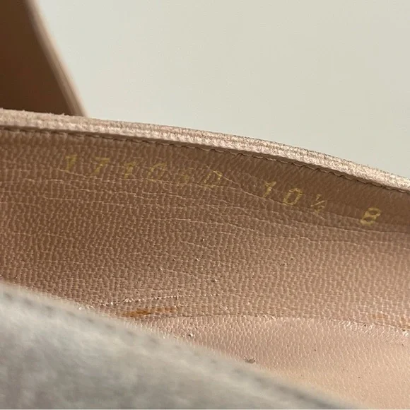 Gucci Beige Suede Malibu Bamboo Heel Pointed Toe Pumps - Picture 13 of 14